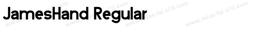 JamesHand Regular字体转换